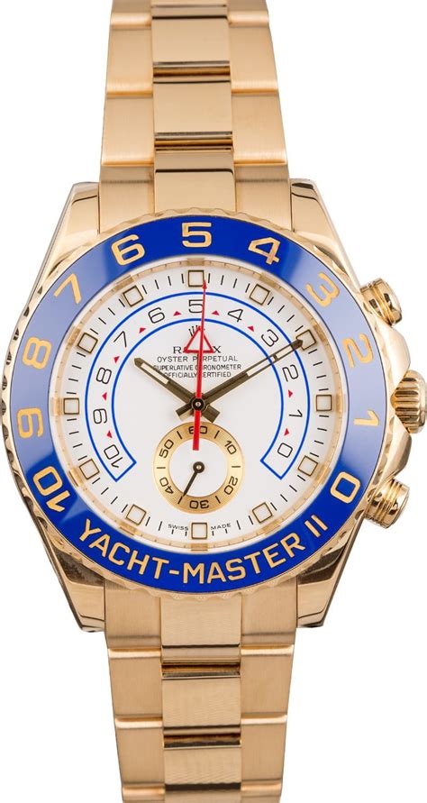 rolex yacht master ii yellow gold watch price